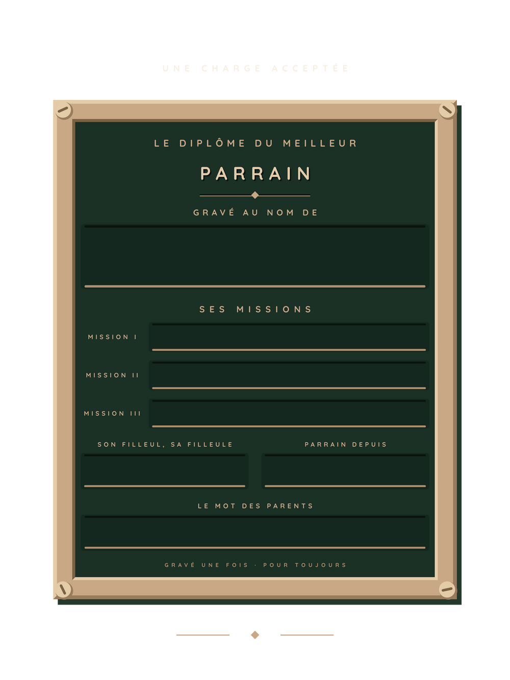 Le diplôme du meilleur parrain