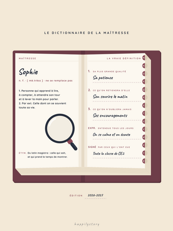 Le dictionnaire de la maîtresse