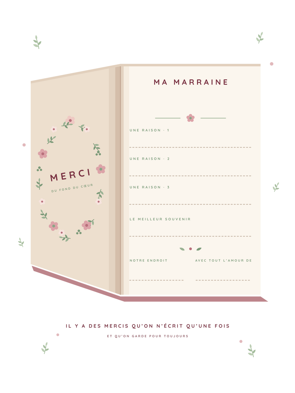 Merci d'être ma marraine