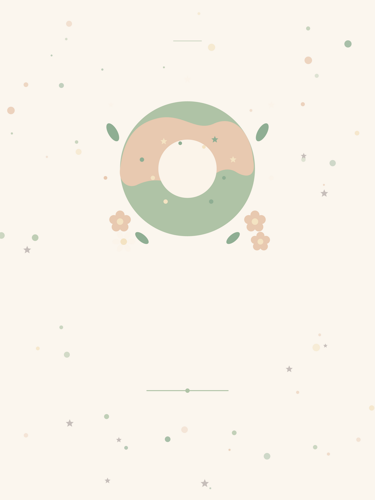 Affiche Anniversaire — Donut étoilé
