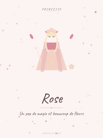 Affiche Château — Enchanteresse fleurie