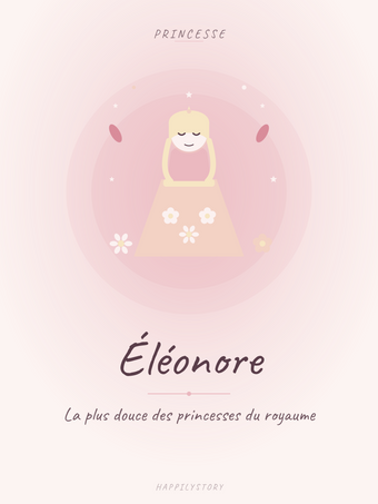 Affiche Château — Princesse en robe