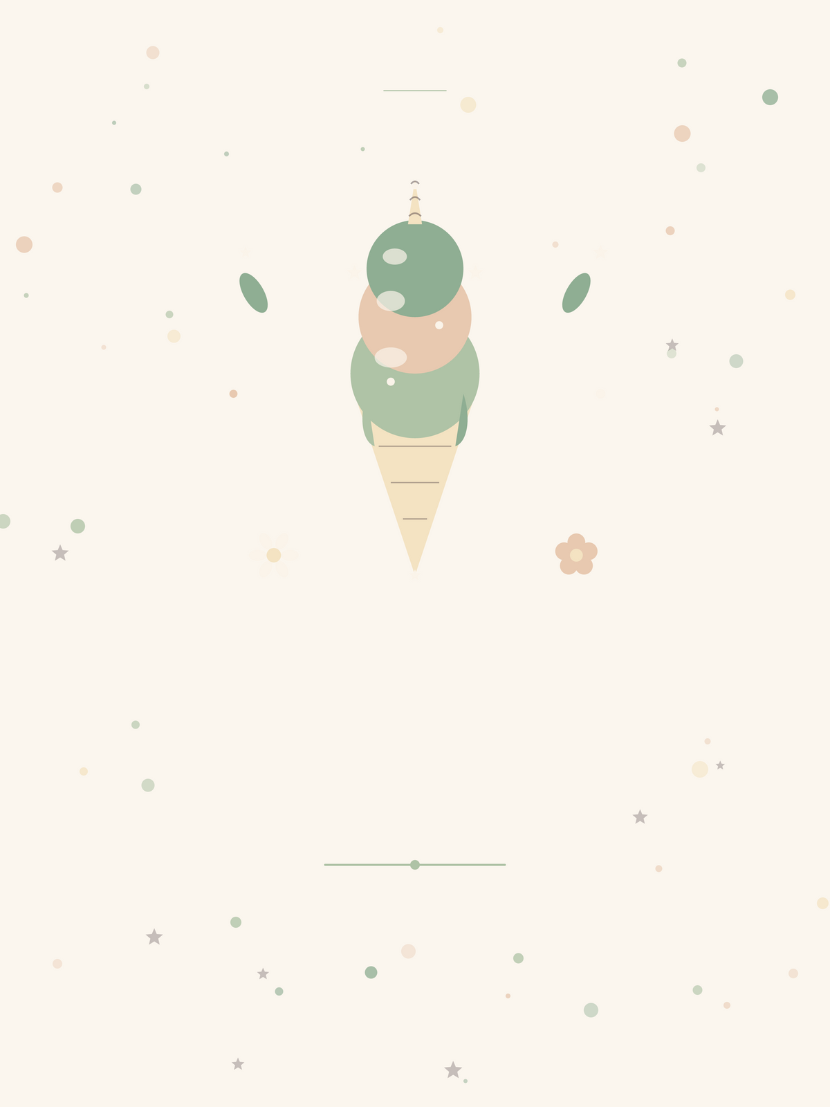 Affiche Monde Magique — Glace arc-en-ciel