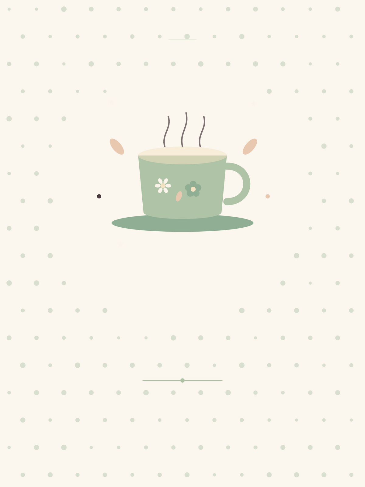 Affiche Fête des Mères — Tasse de thé fleurie