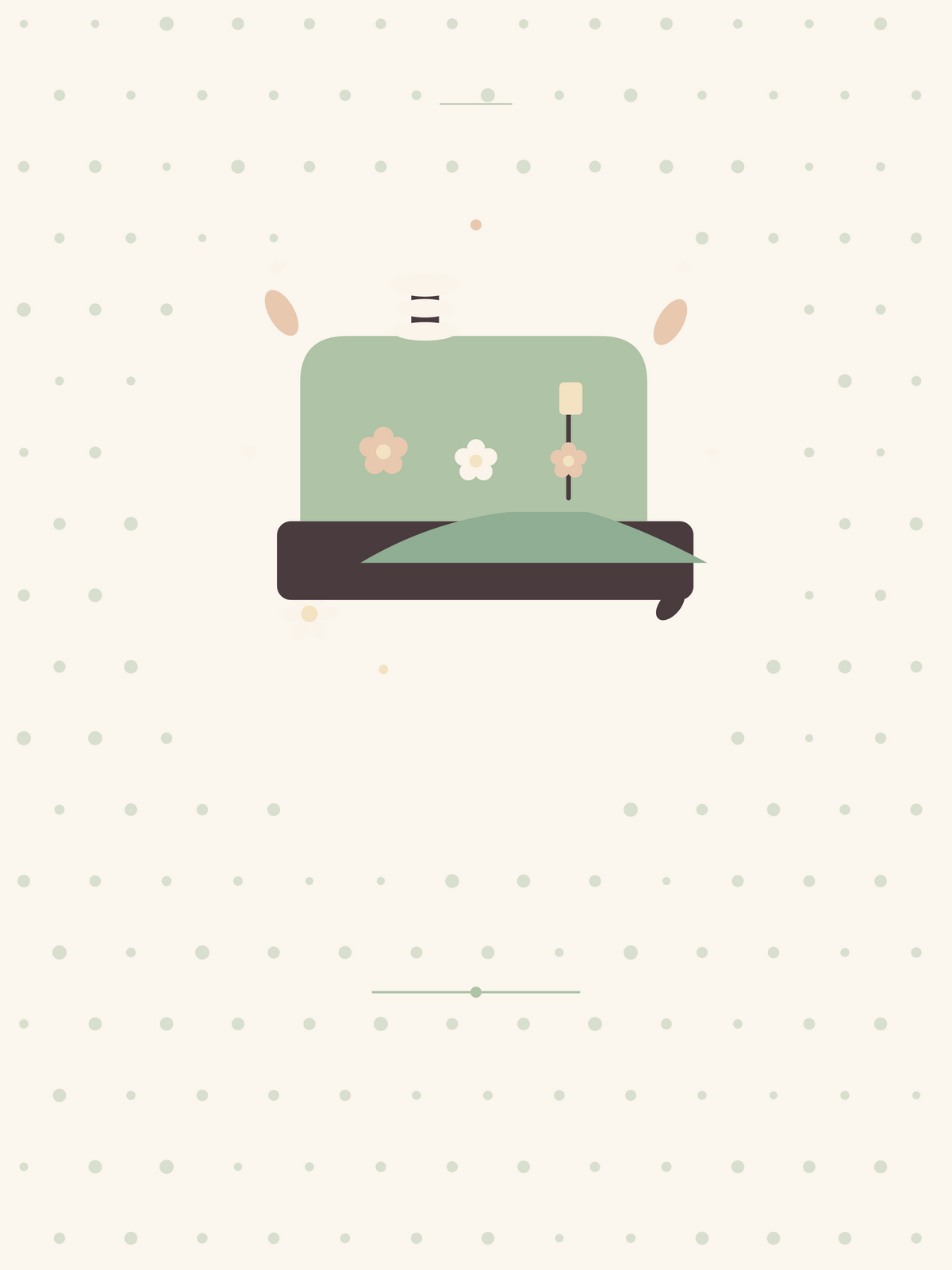 Affiche Grands-parents — Machine à coudre