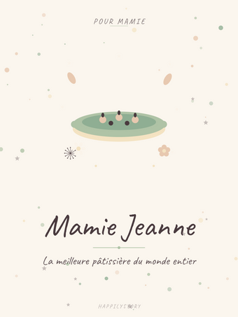 Affiche Grands-parents — Tarte aux fruits