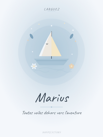 Affiche Ciel & Mer — Voilier