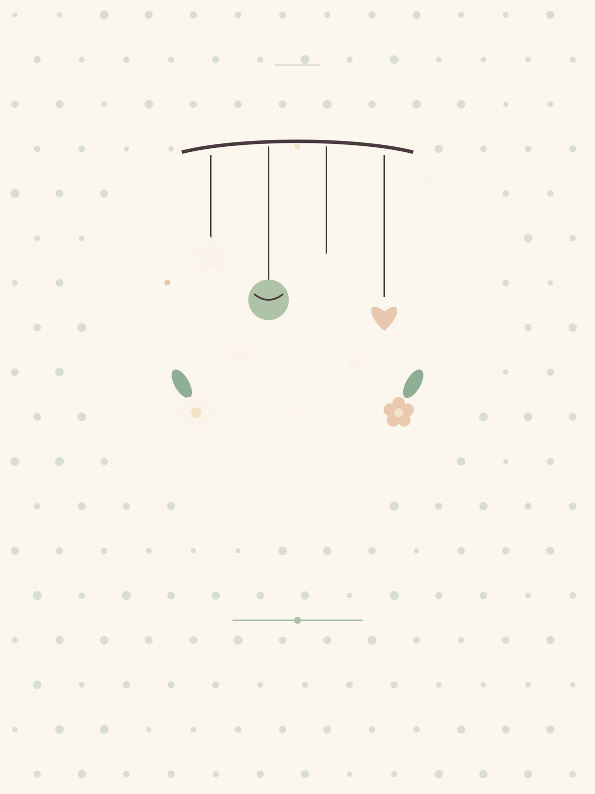 Affiche Naissance — Mobile étoilé