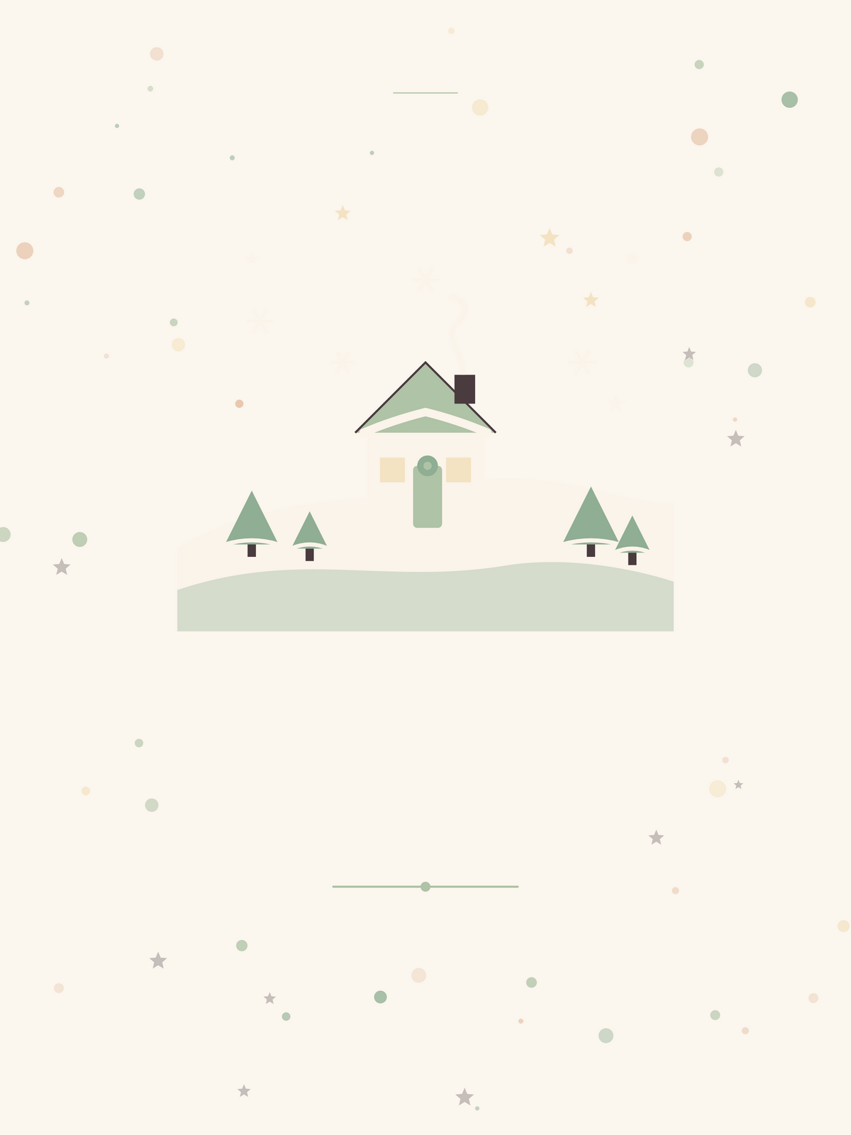 Affiche Noël — Village enneigé