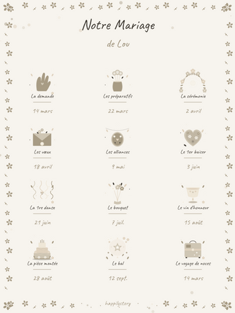 Affiche Notre Mariage
