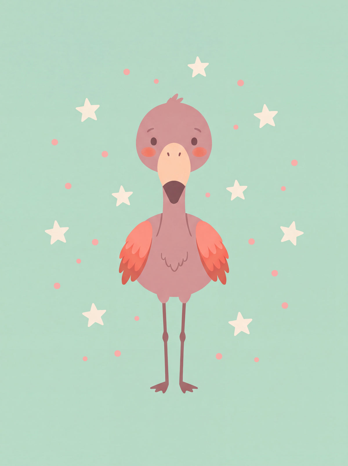 Affiche Flamant rose