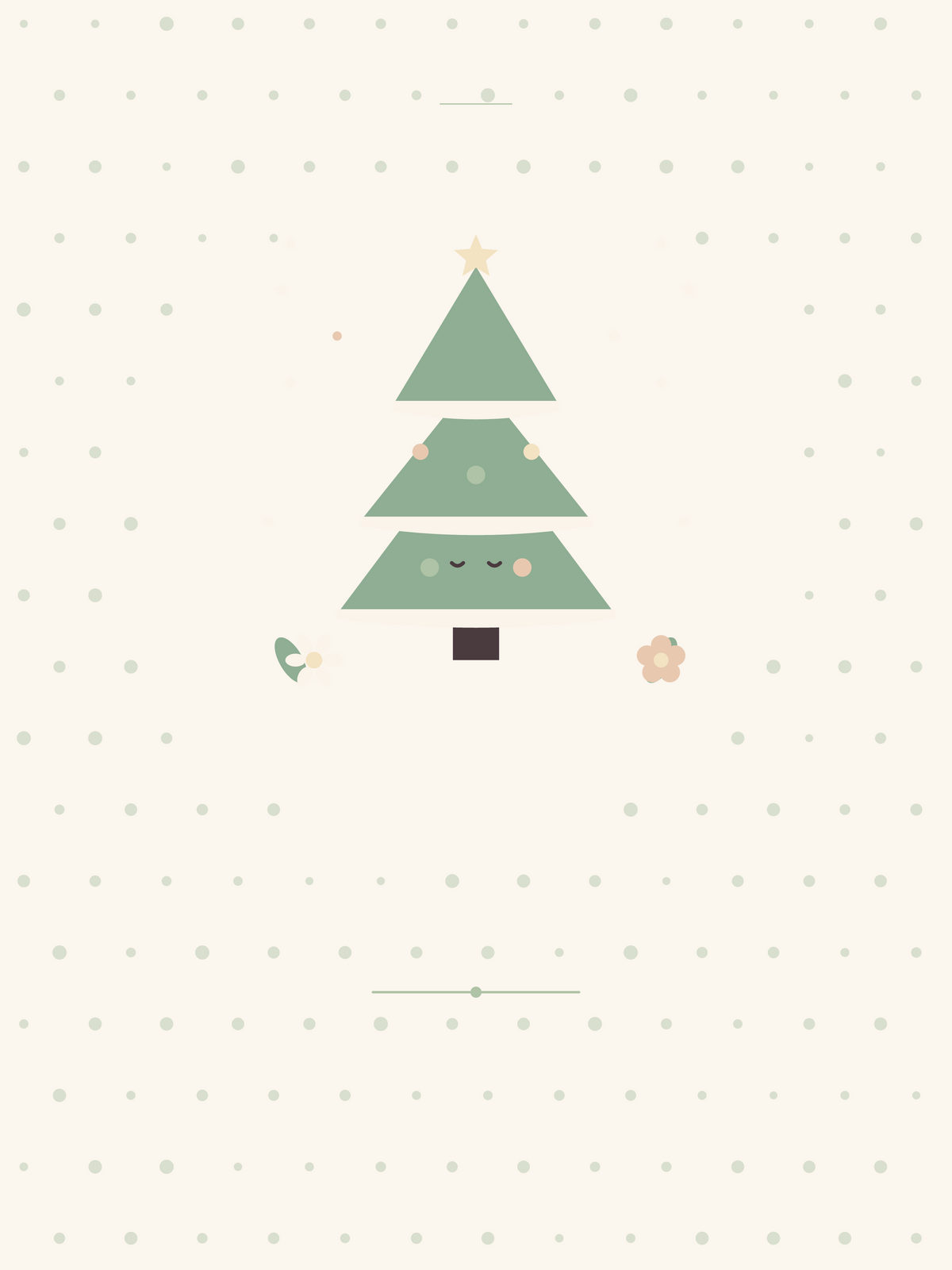 Affiche Saisons — Sapin enneigé
