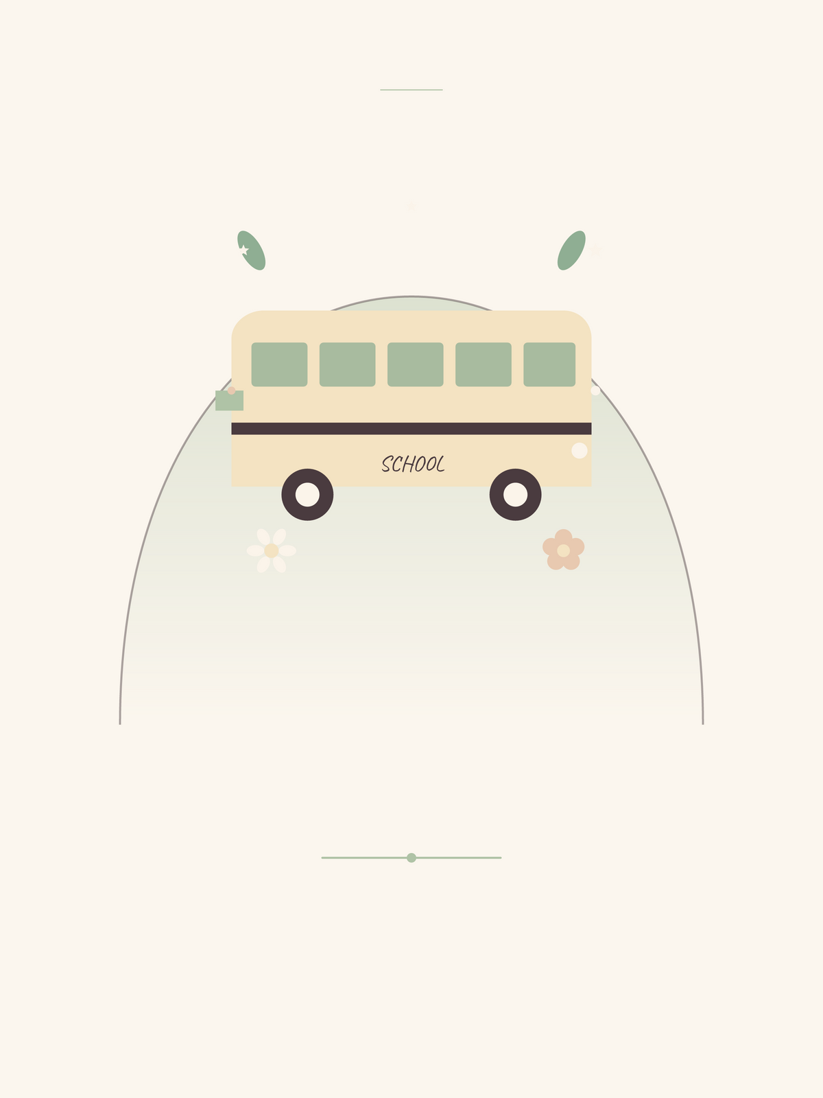 Affiche Véhicules — Bus scolaire