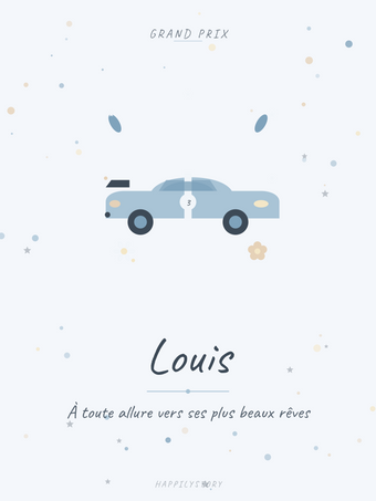 Affiche Véhicules — Voiture de course