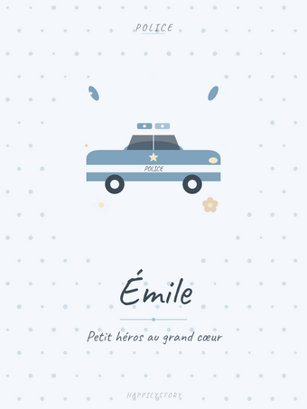 Affiche Véhicules — Voiture de police