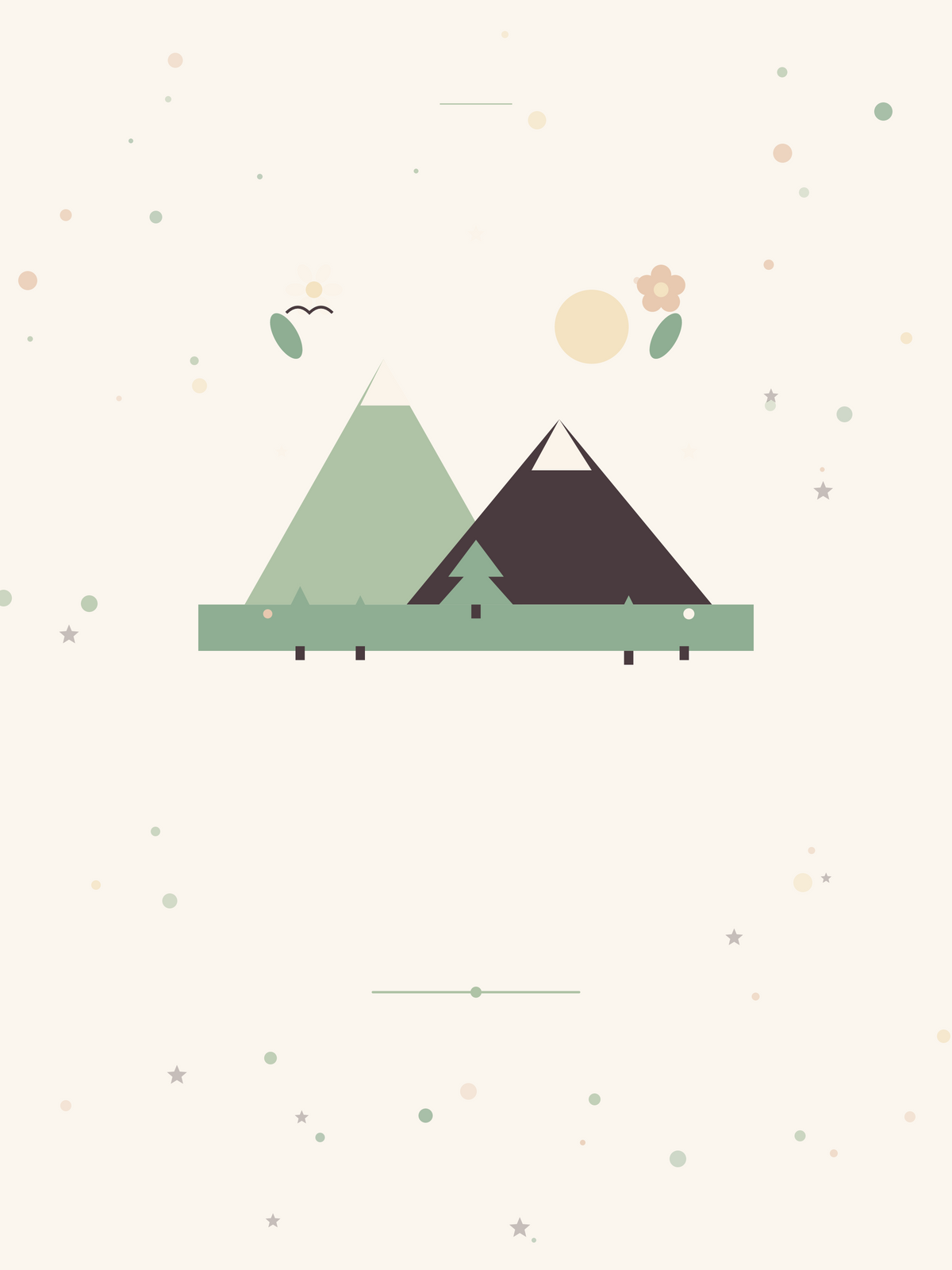 Affiche Voyage — Montagne et sapins