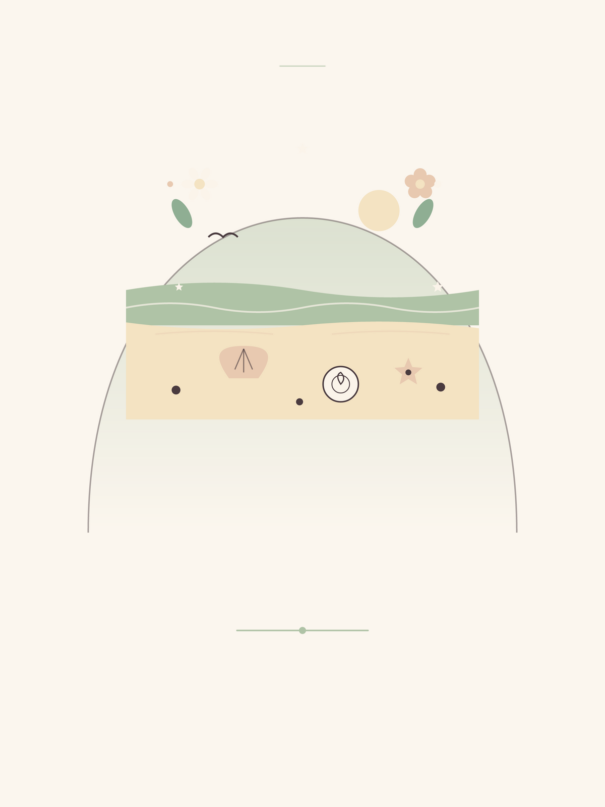 Affiche Voyage — Plage aux coquillages