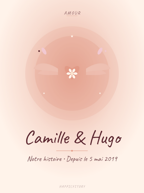 Affiche Amour — Cœur ailé