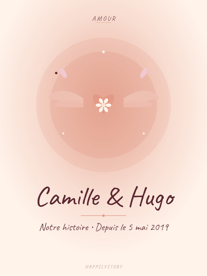 Affiche Amour — Cœur ailé
