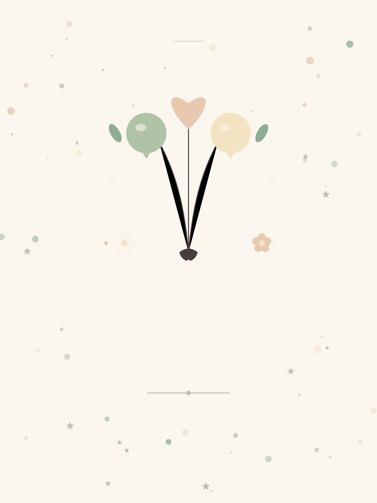 Affiche Anniversaire — Bouquet de ballons