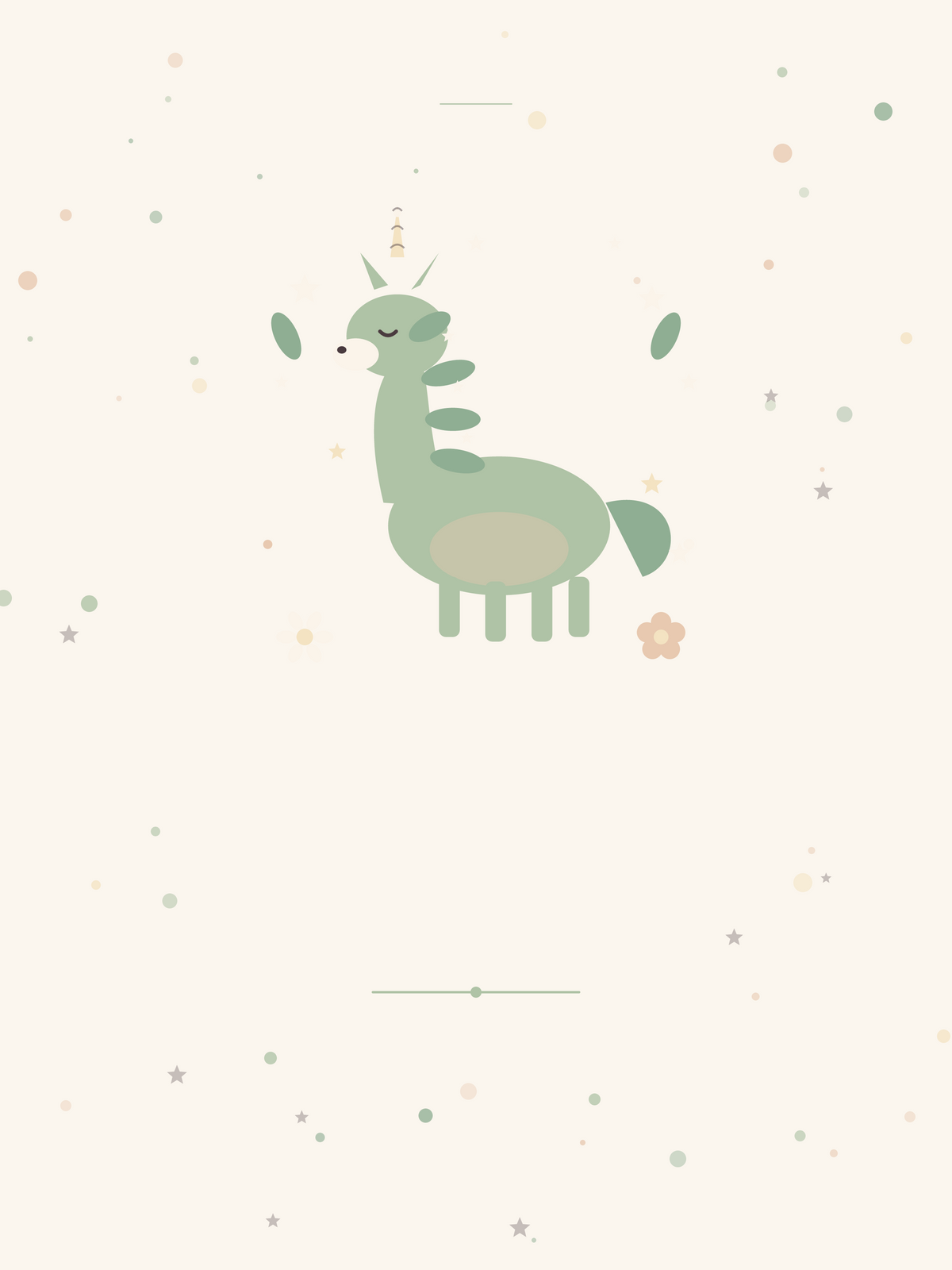Affiche Anniversaire — Licorne étoilée