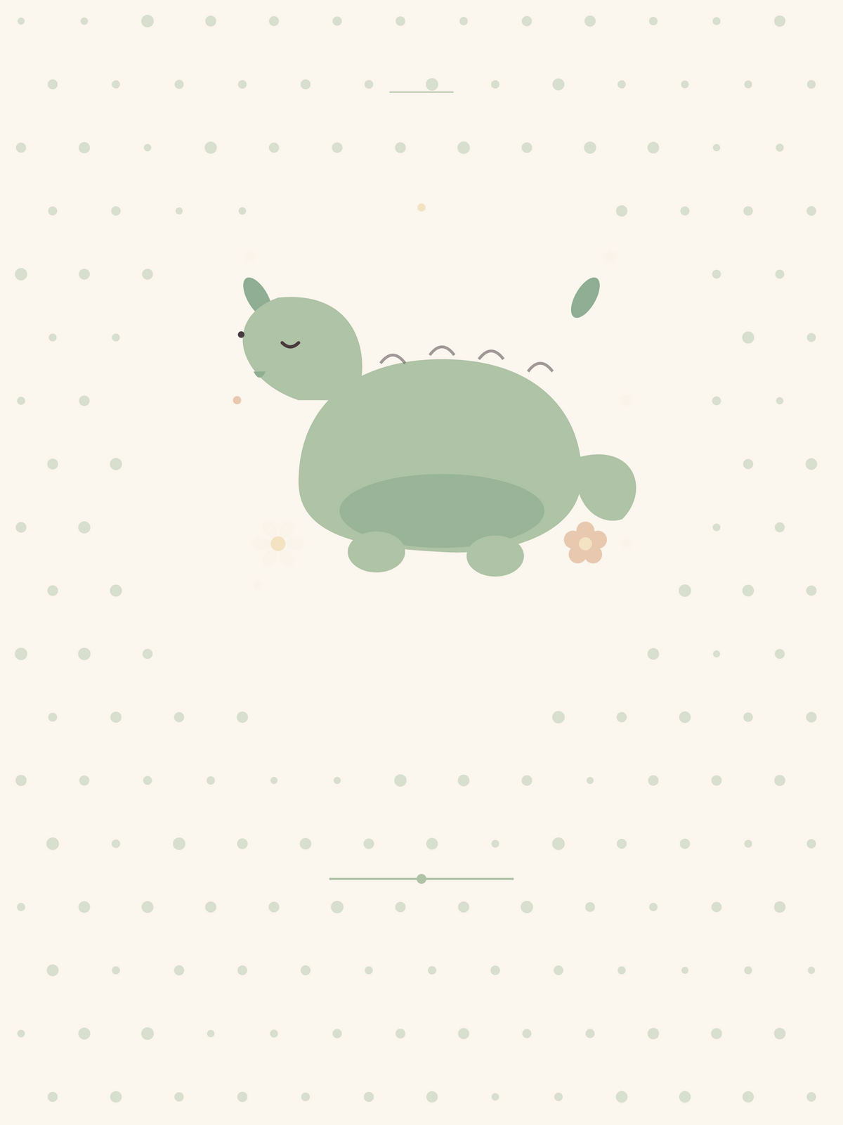Affiche Chambre enfant — Petit dinosaure