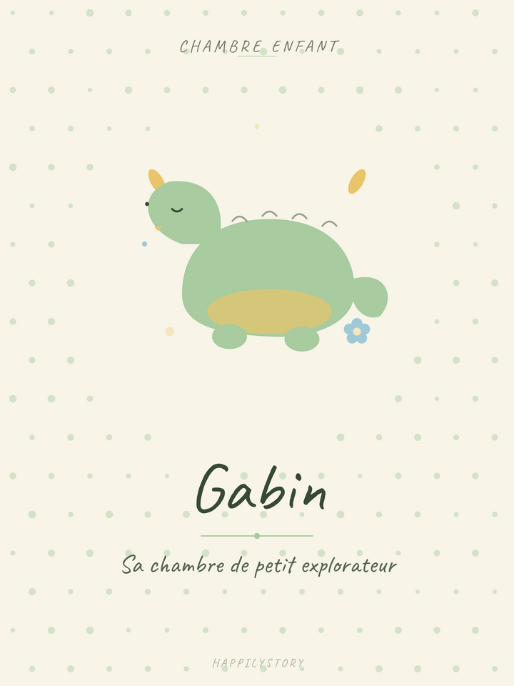 Affiche Chambre enfant — Petit dinosaure