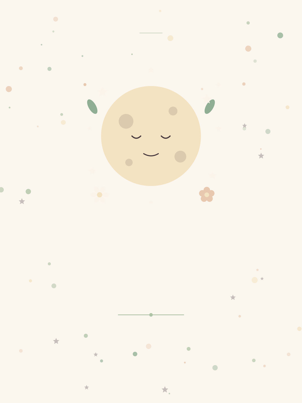 Affiche Chambre enfant — Lune souriante