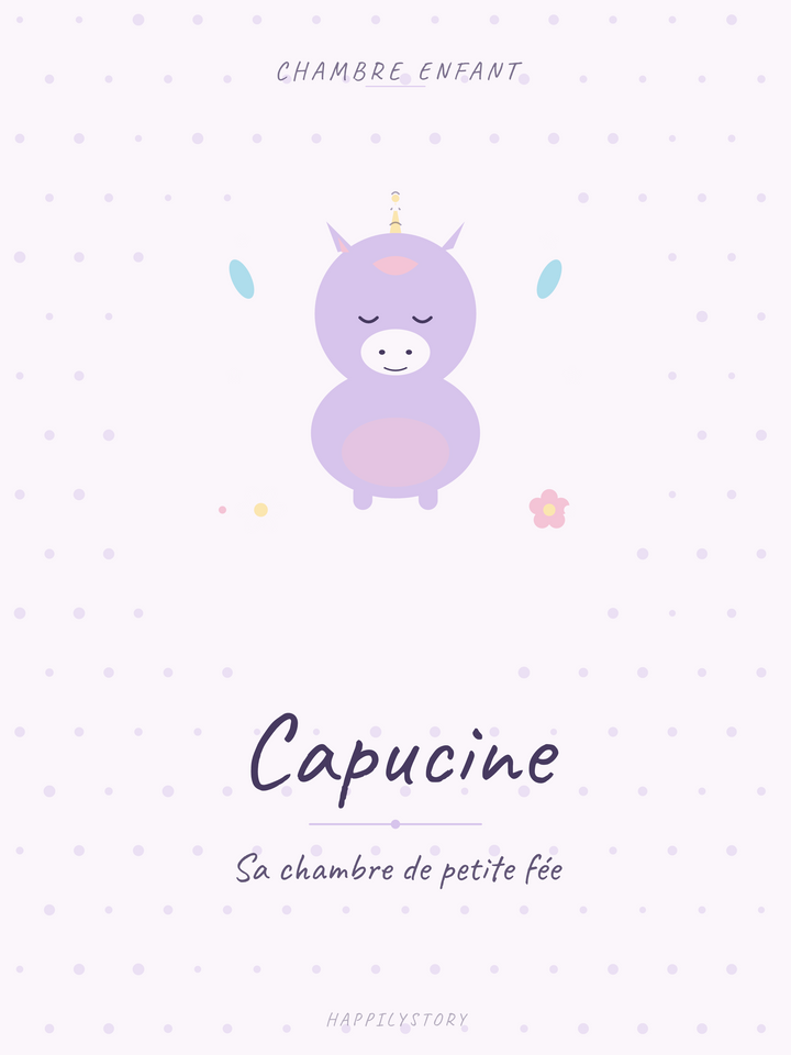 Affiche Chambre enfant — Bébé licorne
