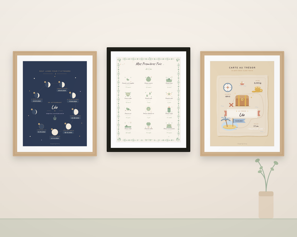 Vos plus beaux moments deviennent des affiches uniques.