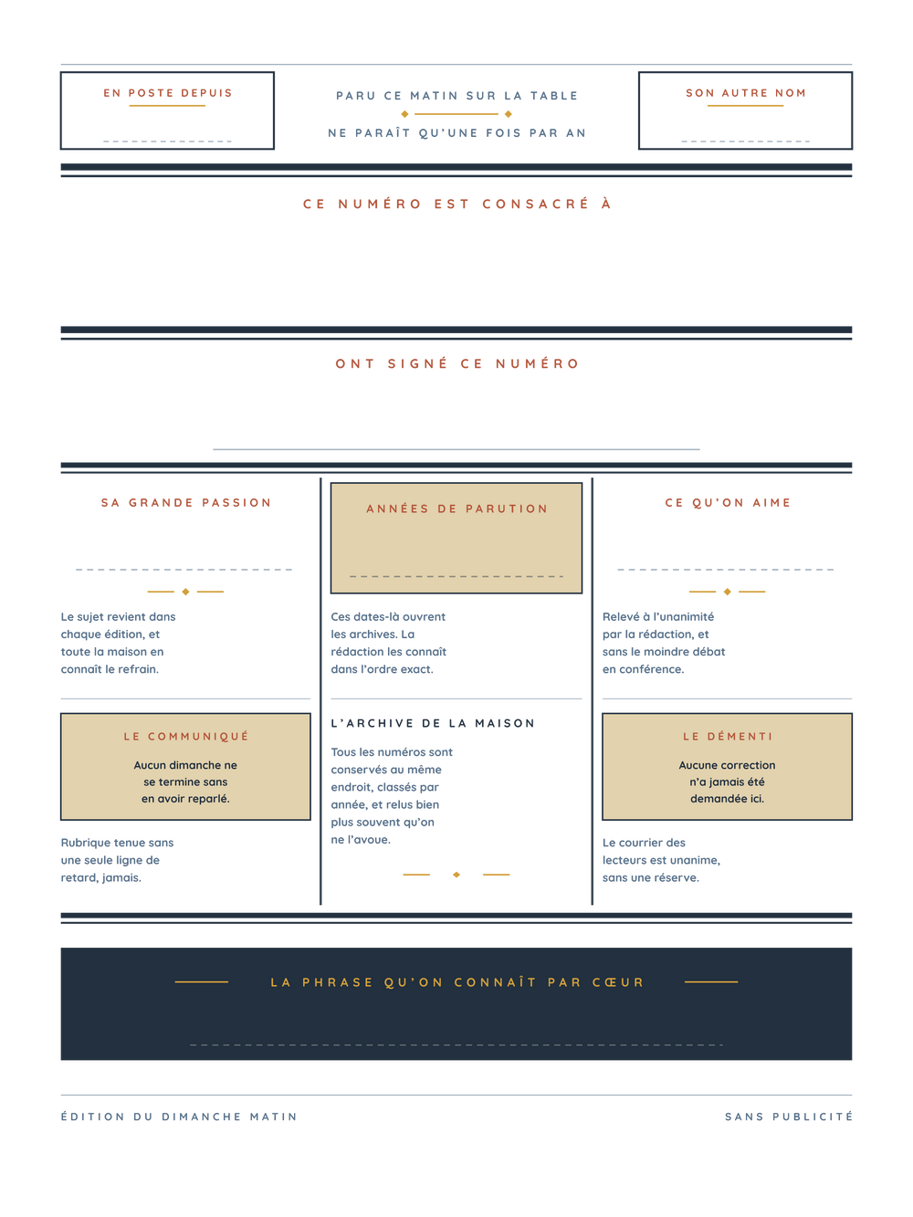 Affiche cadeau papa personnalisée | Le journal