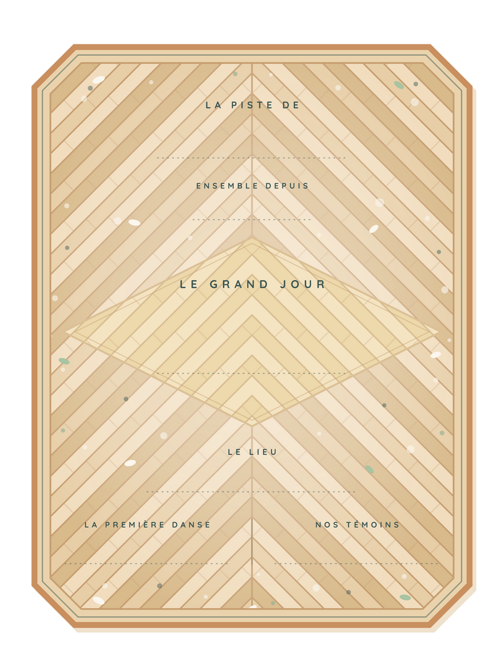Poster mariage personnalisable | La piste de danse