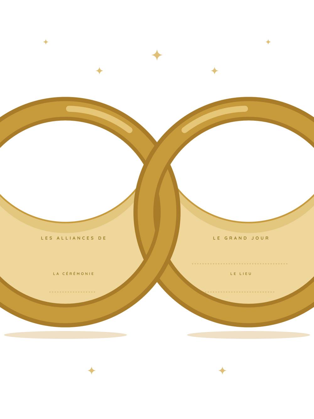 Affiche mariage personnalisée | Les alliances