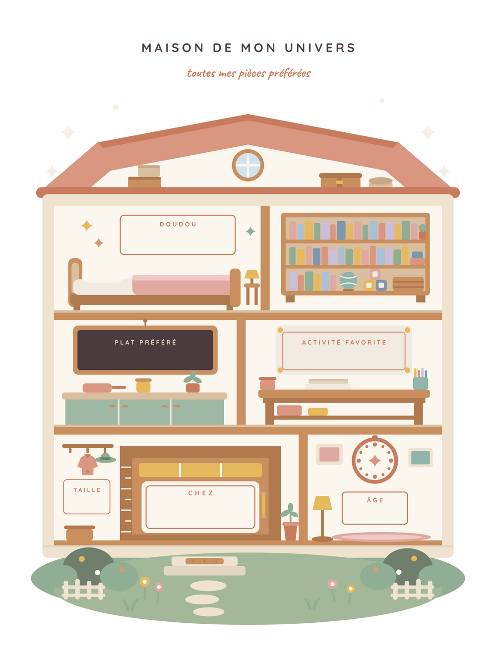 Affiche enfant personnalisée | Maison de mon univers