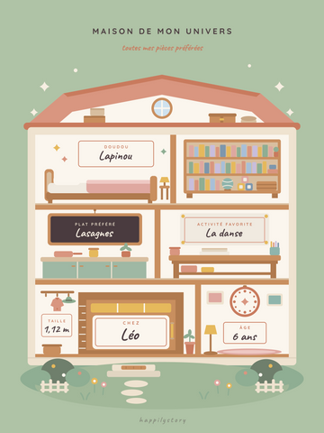 Affiche enfant personnalisée | Maison de mon univers
