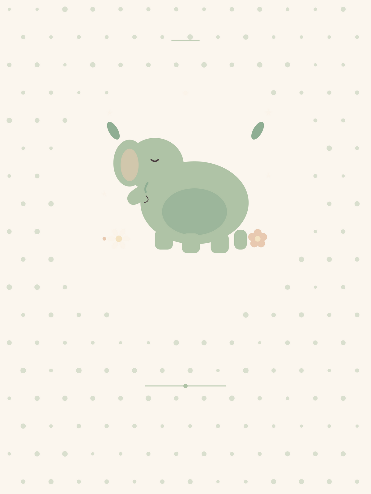 Affiche Naissance — Petit éléphant