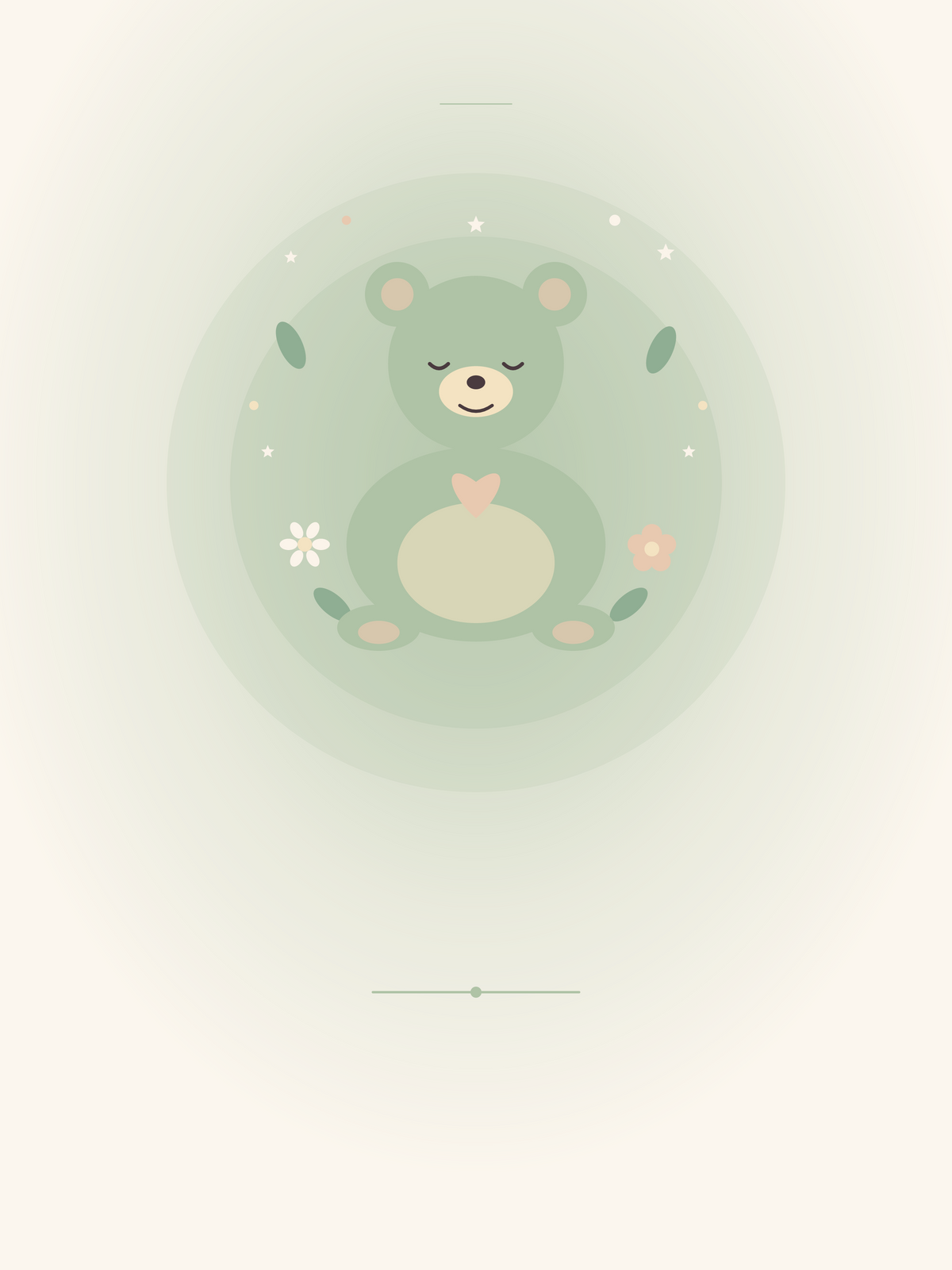 Affiche Naissance — Ourson câlin