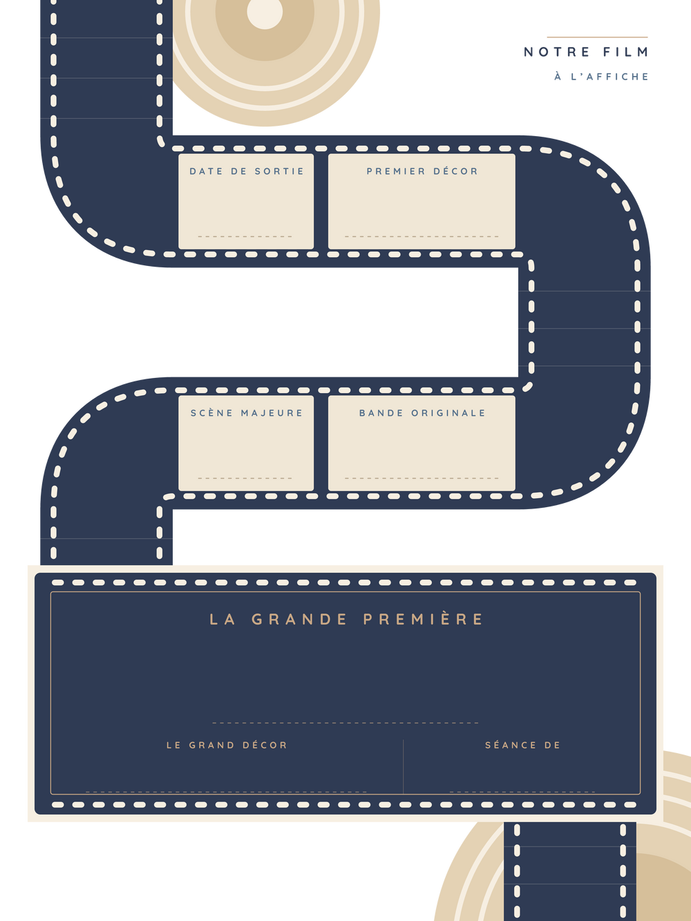 Affiche mariage personnalisée | Notre film
