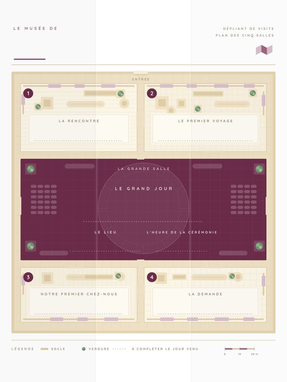 Affiche mariage personnalisée | Le plan du musée
