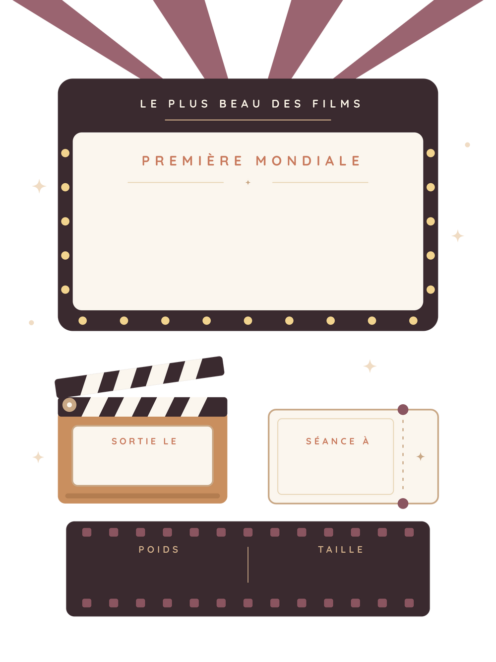 Affiche naissance personnalisée | Première mondiale