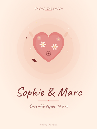 Affiche Saint-Valentin — Cœur