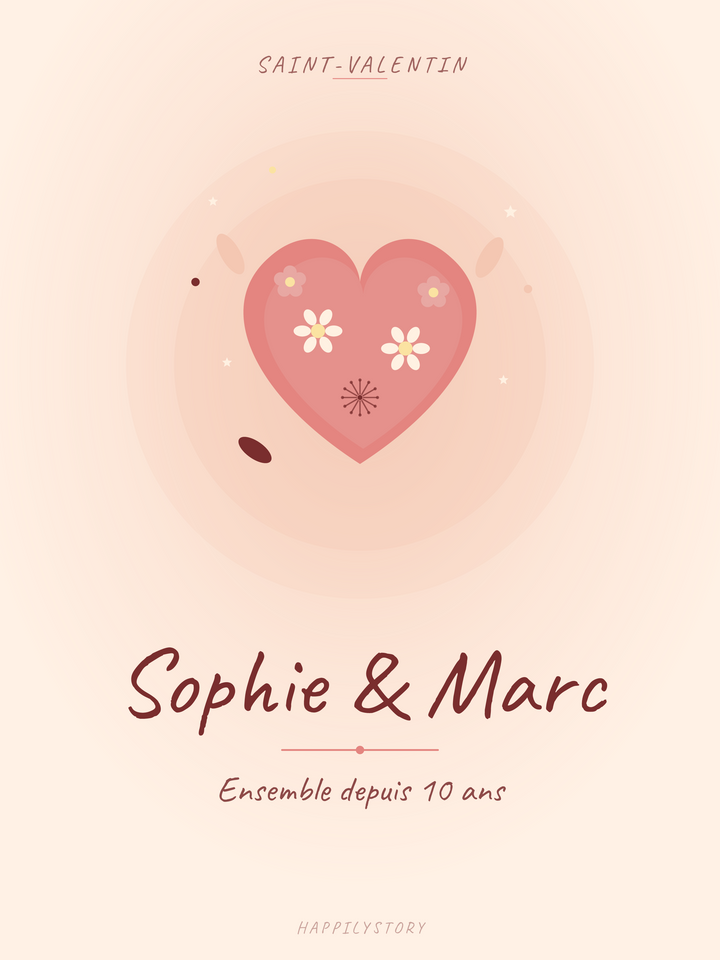 Affiche Saint-Valentin — Cœur